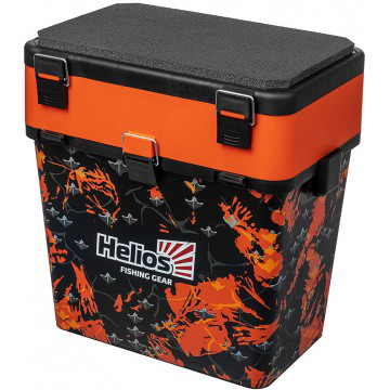 Ящик для зимней рыбалки Helios Shark двухсекционный 19л HS-IB-19-SHO , 